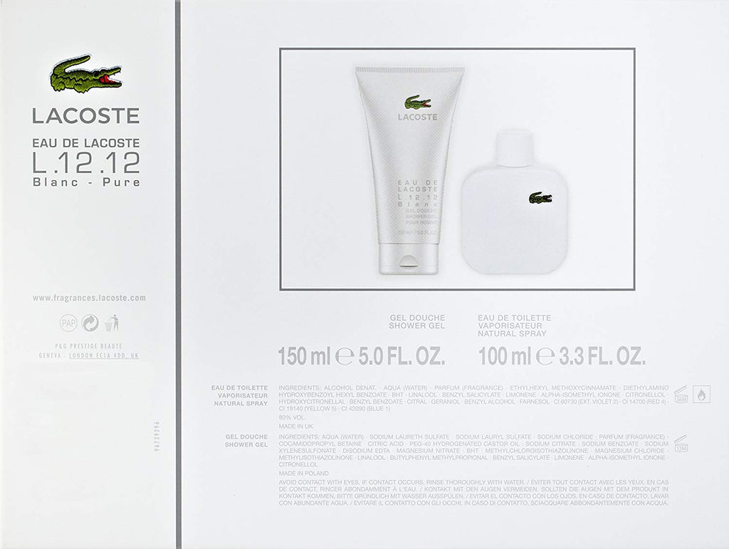 Lacoste blanc sales pure gift set