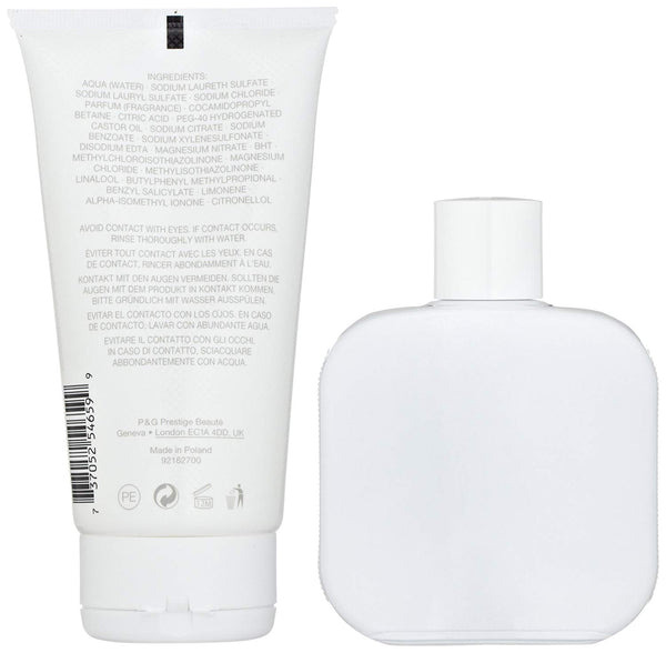 Eau de Lacoste L.12.12 Blanc - Pure by Lacoste for men Gift Set