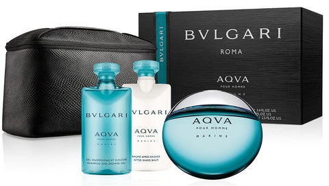 Bvlgari Aqva Marine by Bvlgari for men Set 4pcs